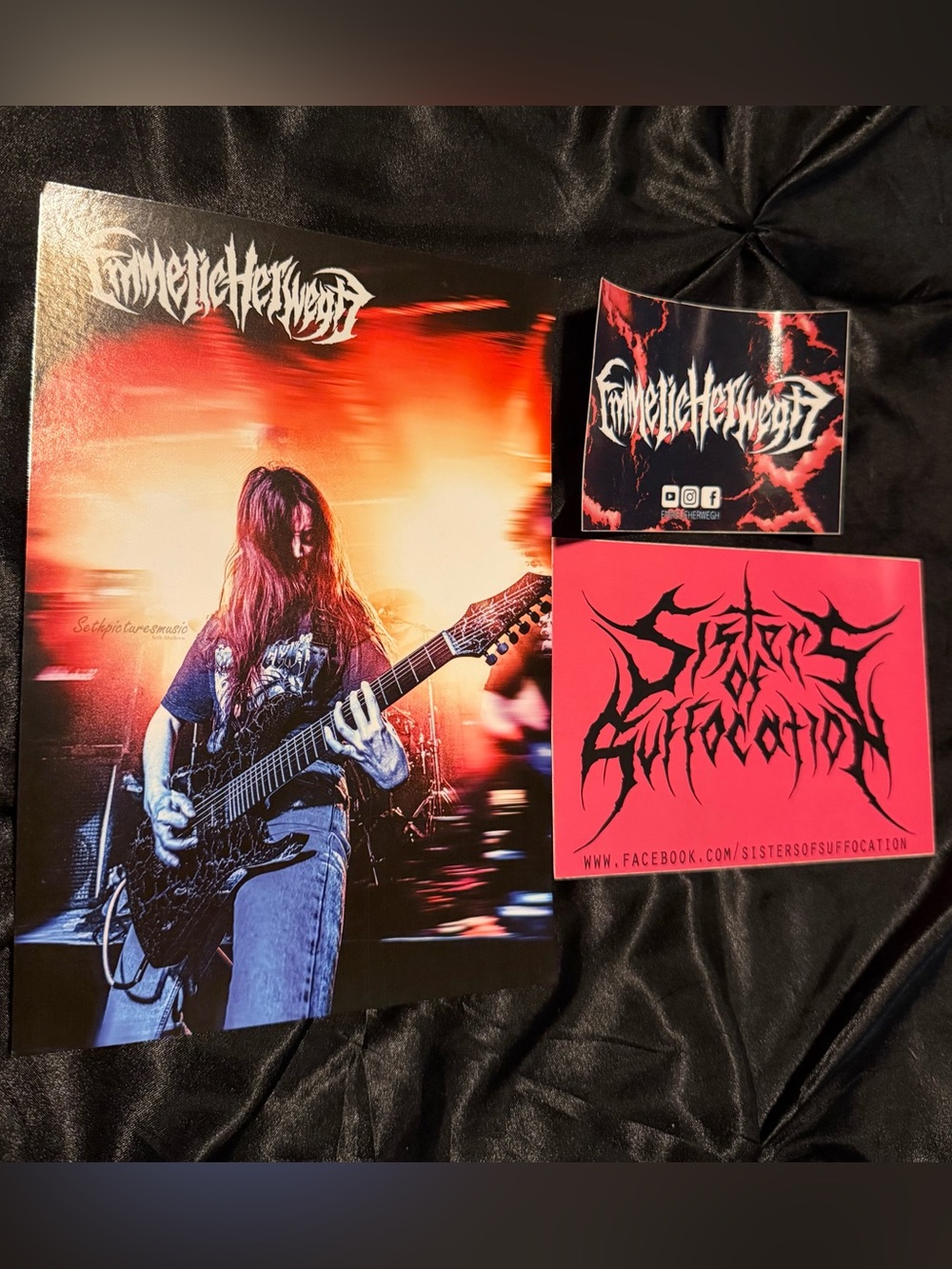+RARE+ +SIGNED+ Nervosa Thrash/Death Metal Guitarist Emmelie Herwegh